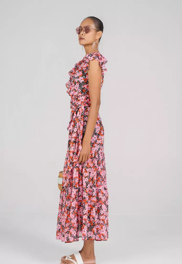 New Linen New Horizon Maxi Chiffon Dress