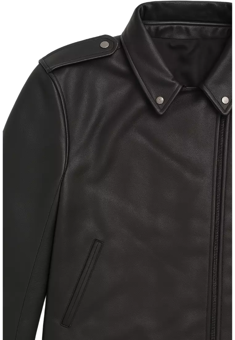 Real Leather Jacket Black- Lamb skin Jacket- Jacket for Men- Oxhide 952