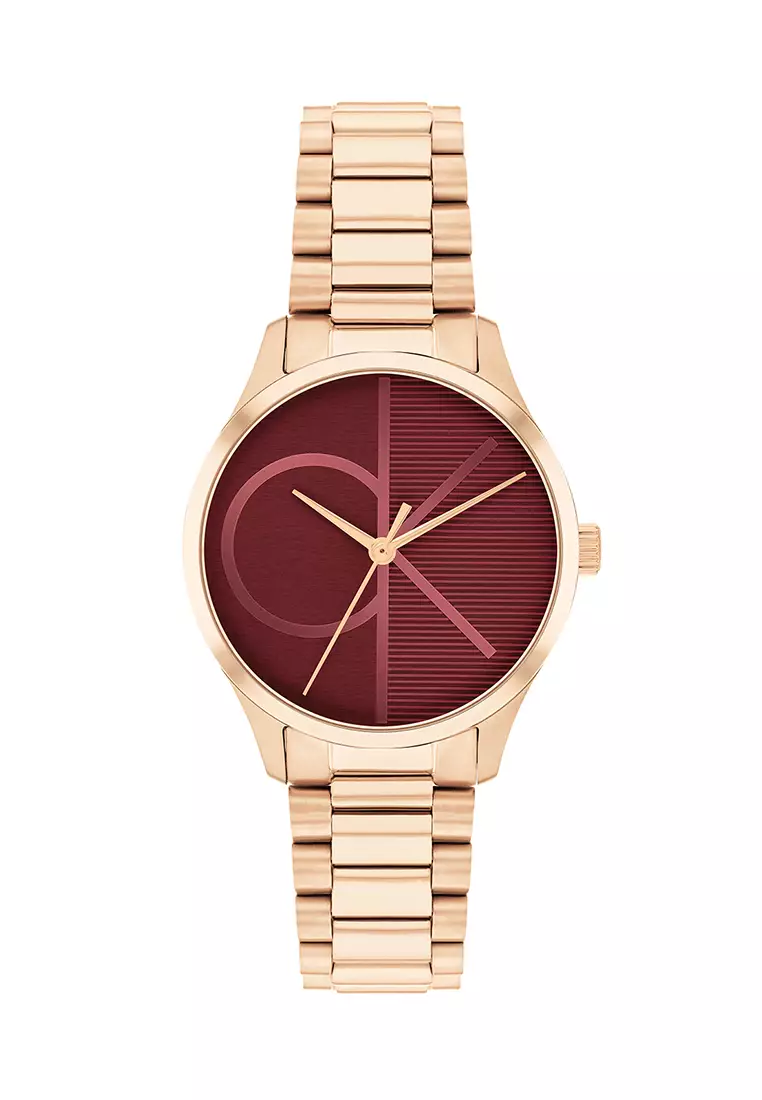 Calvin klein minimal discount watch rose gold