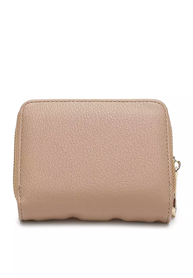 Women's Quilted Short Purse / Wallet - Khaki