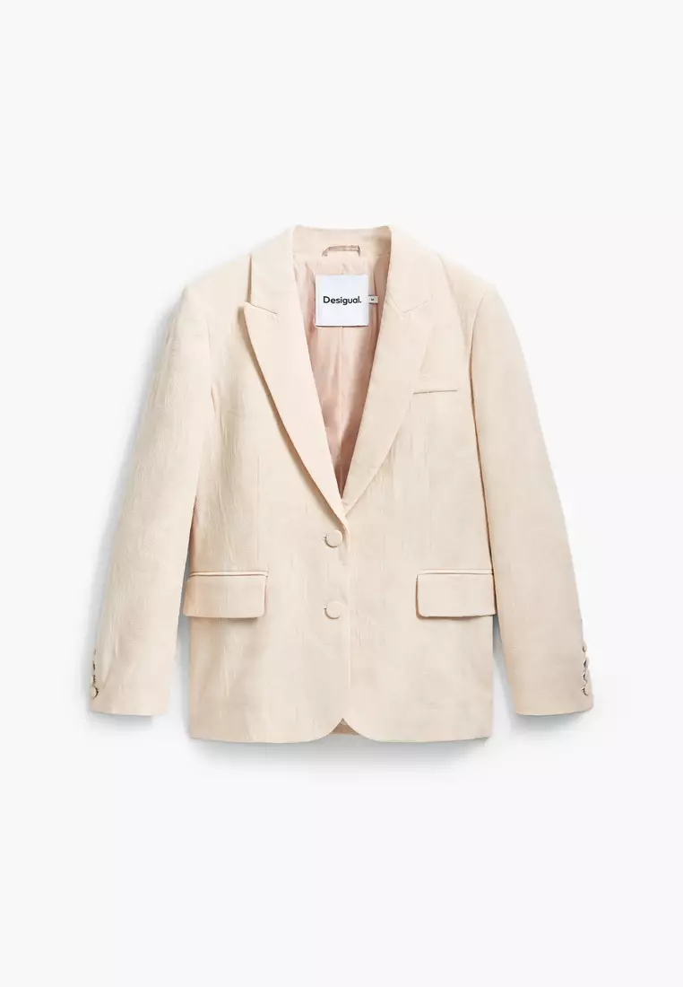 Satin effect blazer