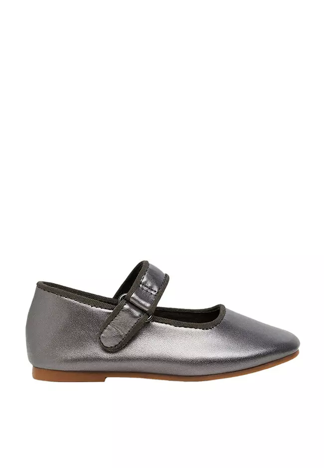 Discount on Mango Baby  shoes - SKU: Metallic Ballerina Shoes