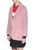 b+ab pink Wool oversized blazer B86E6AAA132E65GS_3