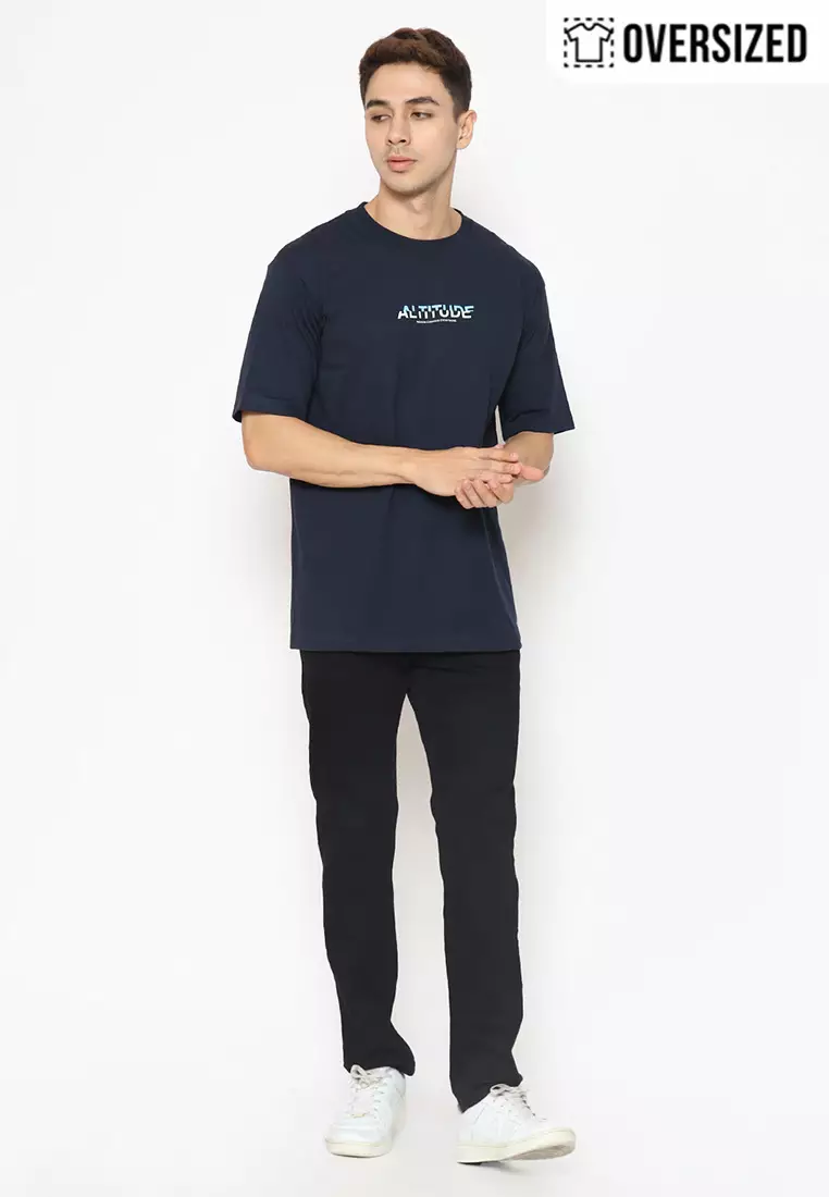 RBJ T-Shirt Cotton Combed Oversized Pria 2079250241