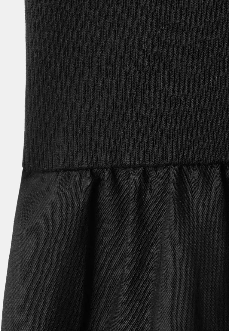 Contrast-Bodice Dress