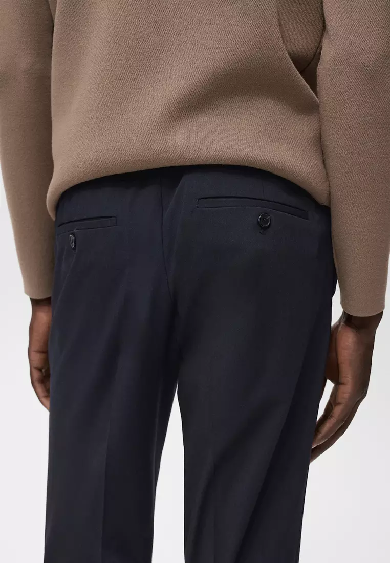 Bologna Slim-Fit Comfort-Stretch Trousers