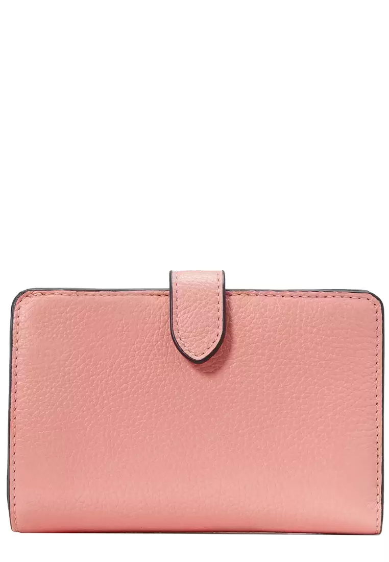 Kate Spade Kate Spade Leila Medium Compact Bifold Wallet in Peachy Rose ...