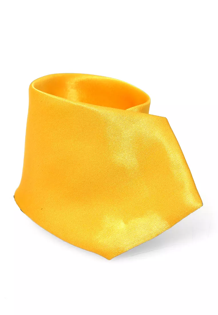 Deborah Aksesoris Fashion Dasi Instan Anak Pria Motif Polos Child Tie Material Satin ORIGINAL - Yellow