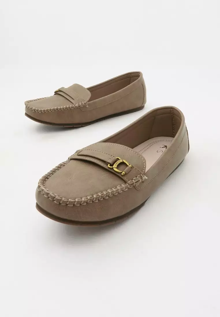 Slide On Flat Loafers