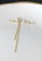 ZITIQUE gold Women's Pearl Antlers Unsymmetrical Earrings - Gold AE247AC8D79F29GS_2