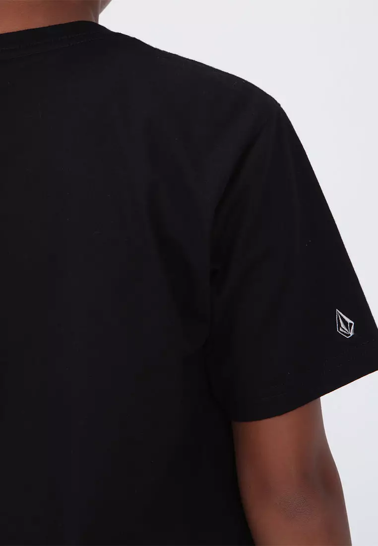 YRG CRACKED STONE SHORT SLEEVE TEE BLACK