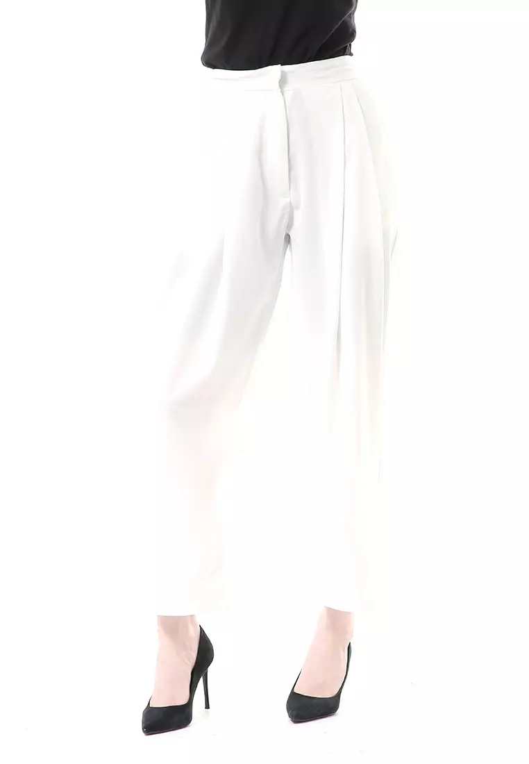 Dash Cullote Pants Bawahan Wanita High Quality - White