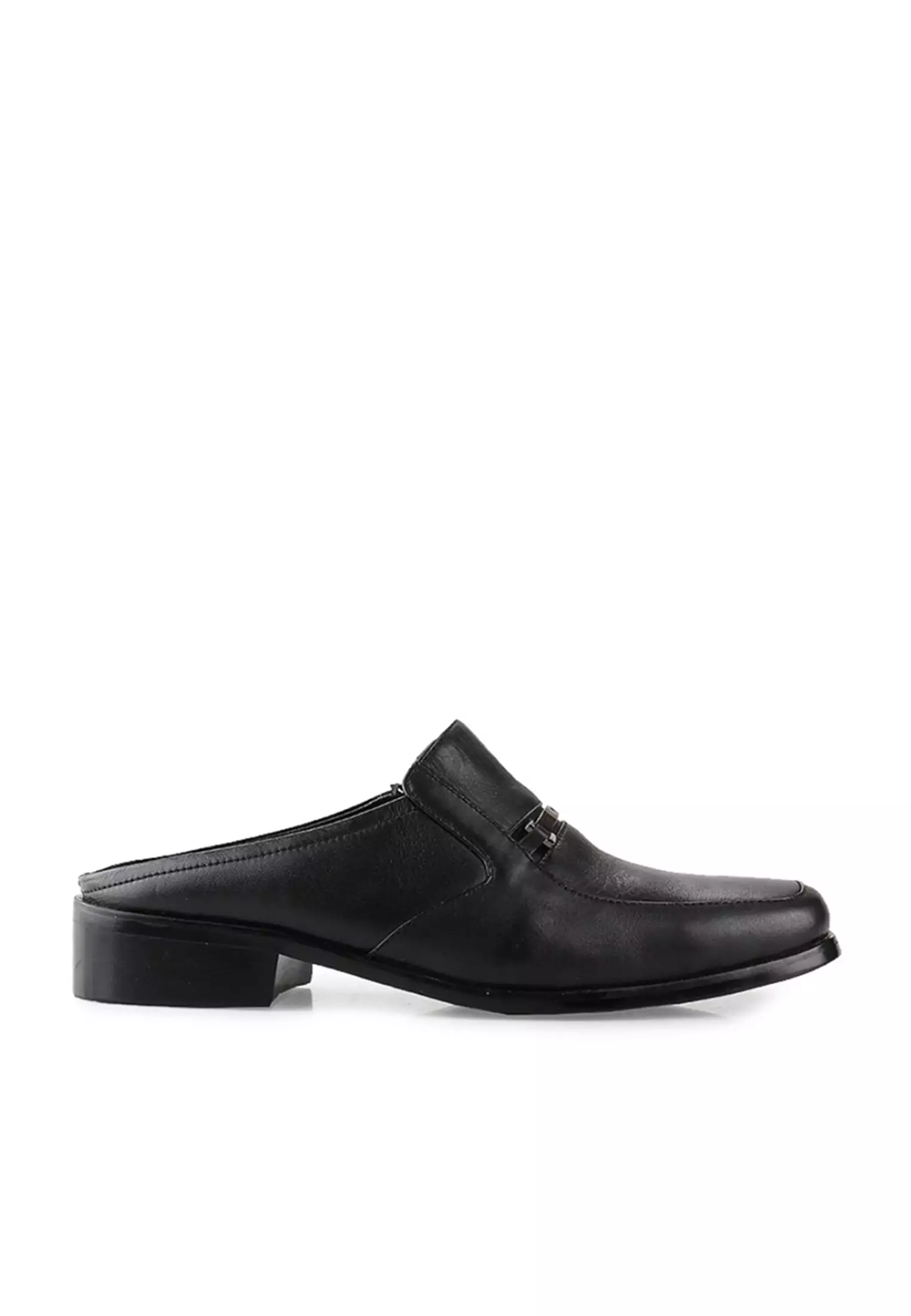 Sepatu sandal slop pria kulit asli - Robert