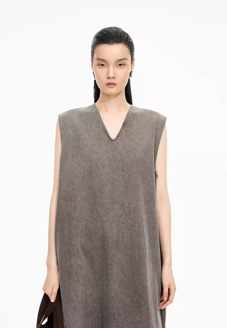Colored Cow A-line Sleeveless Dress