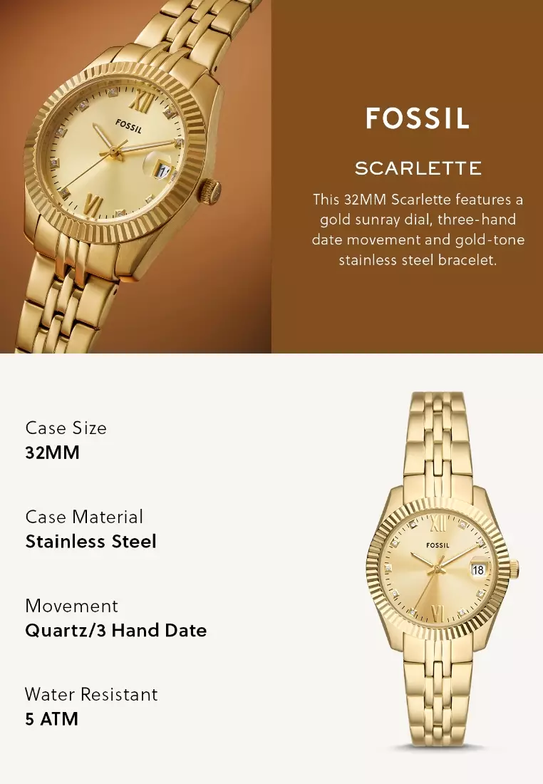 Buy Fossil Fossil Women's Scarlette Analog Watch ( ES5338 ) - Quartz ...
