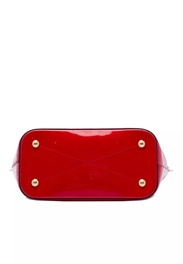 Louis Vuitton Monogram Vernis Montebello MM, Red