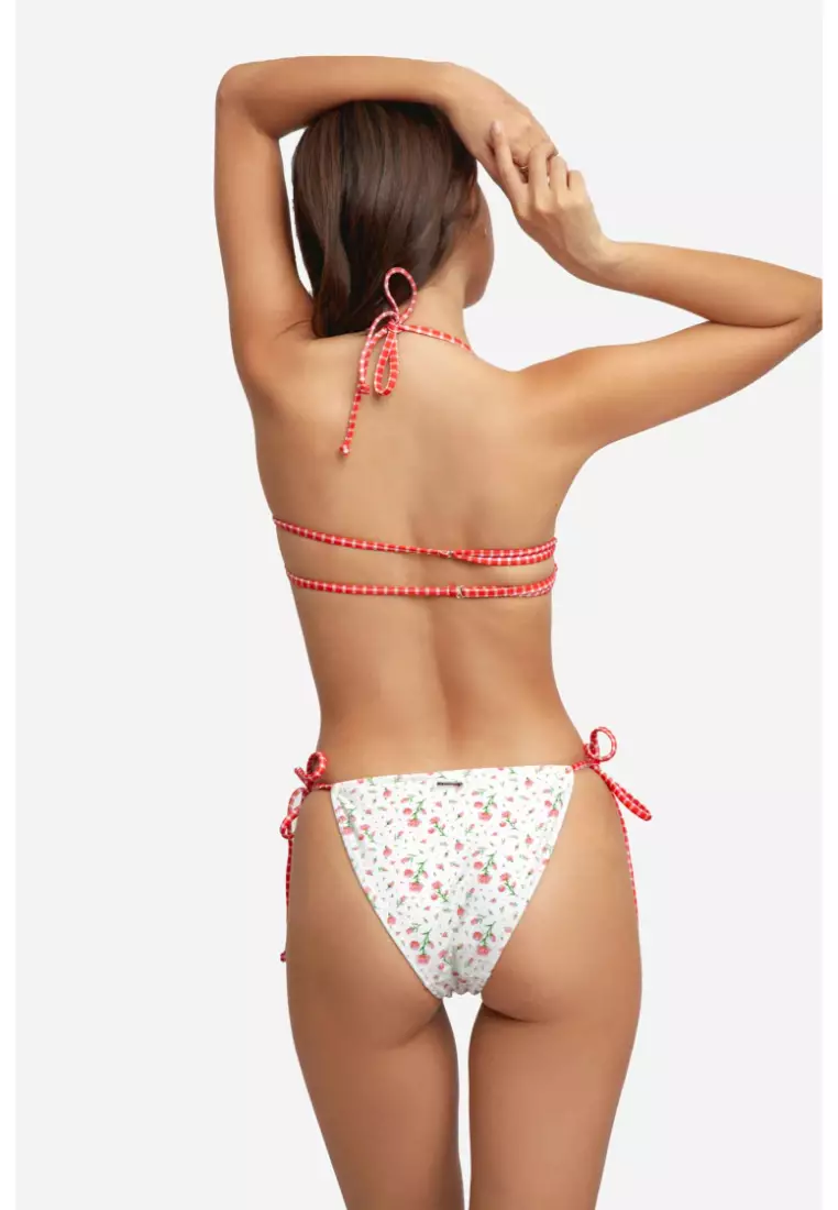 Annie String Cheeky Bikini Bottoms / Rose Water