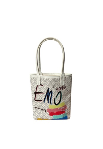 Emo Korean Fashion Brand Canine Graffiti Pattern Totebag Medium White 21 Buy Emo Online Zalora Hong Kong