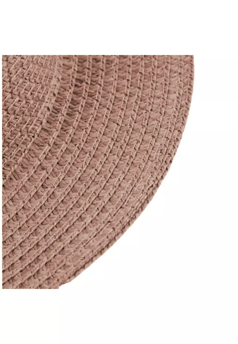 Ignacio Topi Pantai Wanita Panama Summer Sun Beach Straw Hat Vintage Design ORIGINAL - Coffee