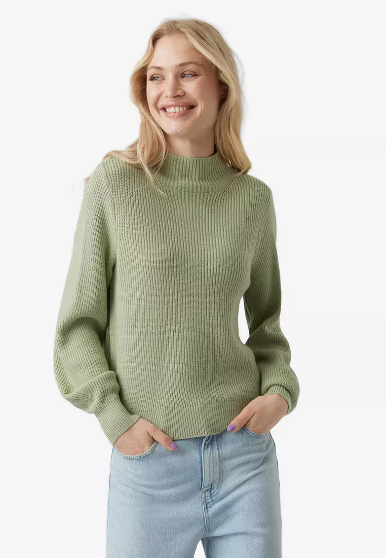 Hollister Co. White Mock Sweaters for Women