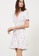 Maje white and multi Printed Jacquard And Ruffle Dress E8F5BAAB212118GS_1
