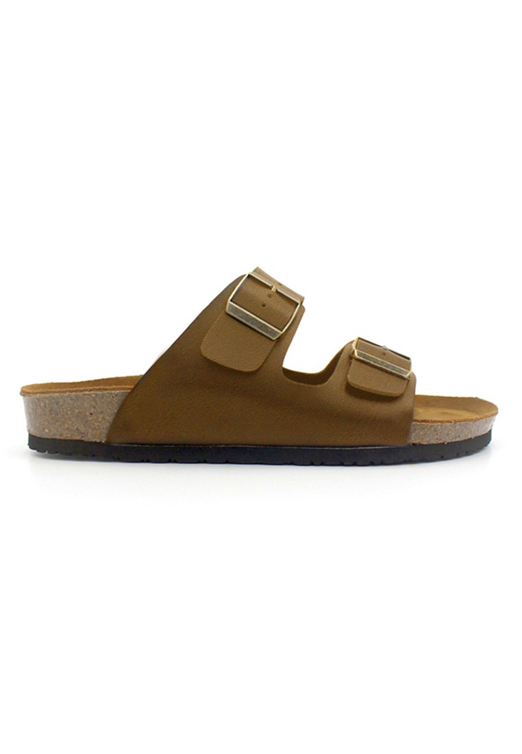 Athens - Camel Leather Sandals & Flip Flops