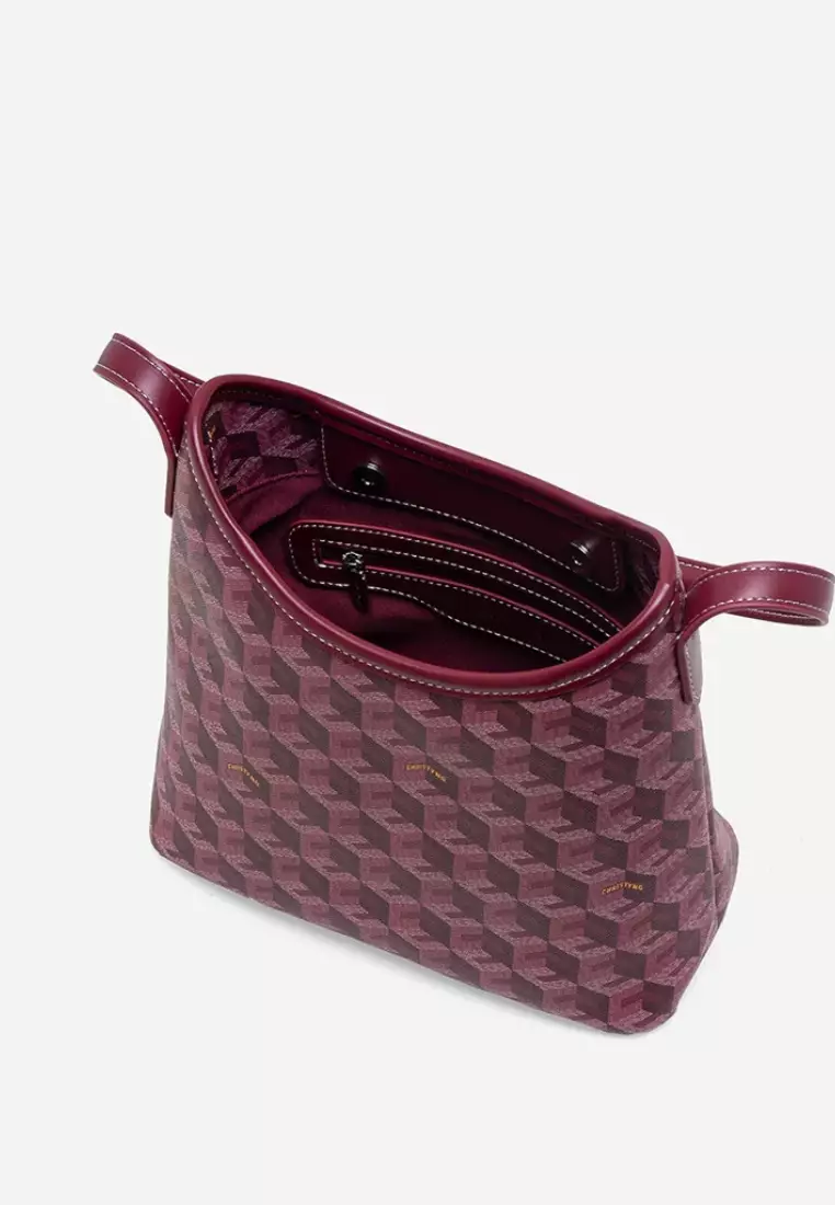 Alesso Mini Hobo Bag Burgundy