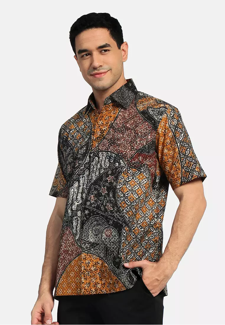 Hem Sirius Alfa Lengan Pendek Batik tulis Slimfit