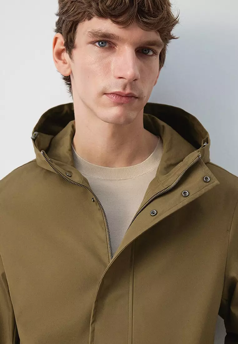 Water-Repellent Parka Jacket With Pockets