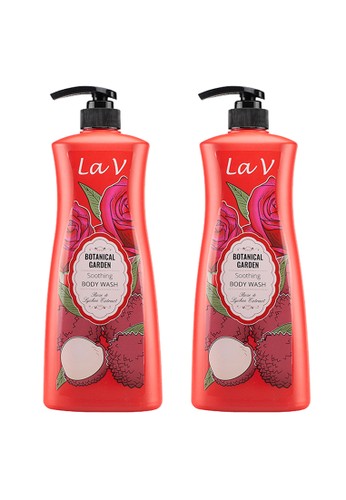 Jual La V Bundling 2 La V Botanical Garden Soothing Body Wash Rose Lychee Extract 1 Liter Original Zalora Indonesia