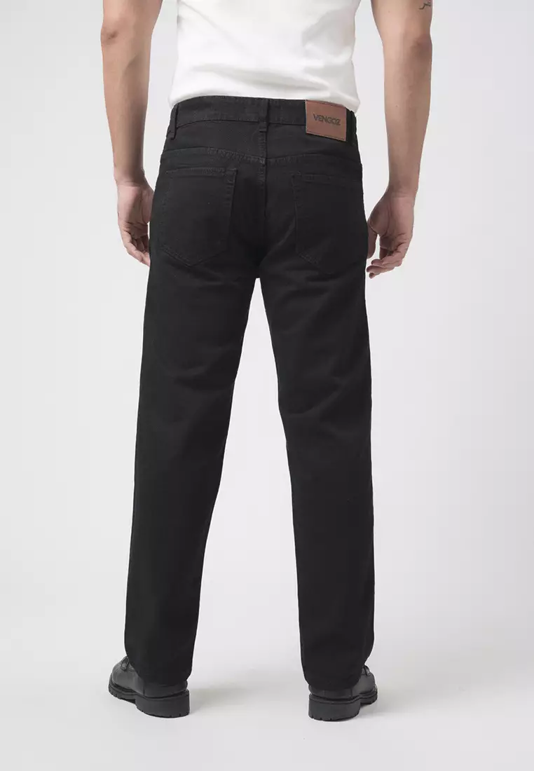 Straight Slim Fit Premium Jeans - Black
