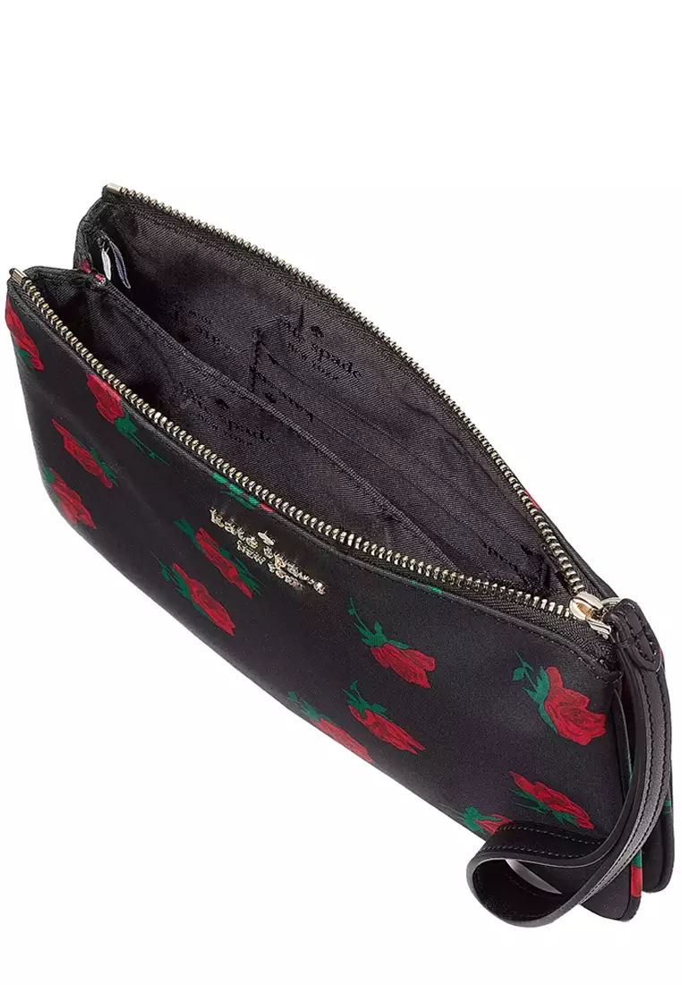 Kate Spade Kate Spade Chelsea Rose Toss Printed Medium Wristlet