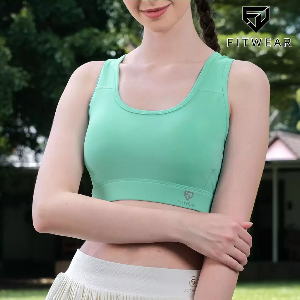 Fitwear SportBra Olahraga Wanita REYNA RACEBACK CUT-OUT - LIGHT TOSCA
