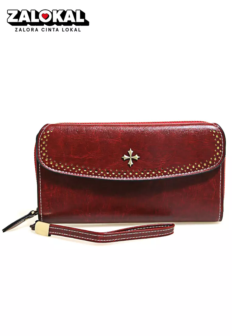 Dompet Pria Wanita Model Panjang Long Wallet Many Slot Material Leather ORIGINAL