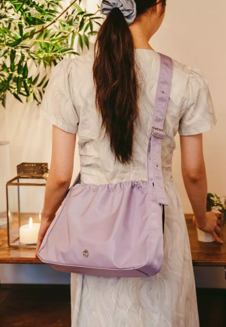 MOA Nylon Crossbody Bag Lavender