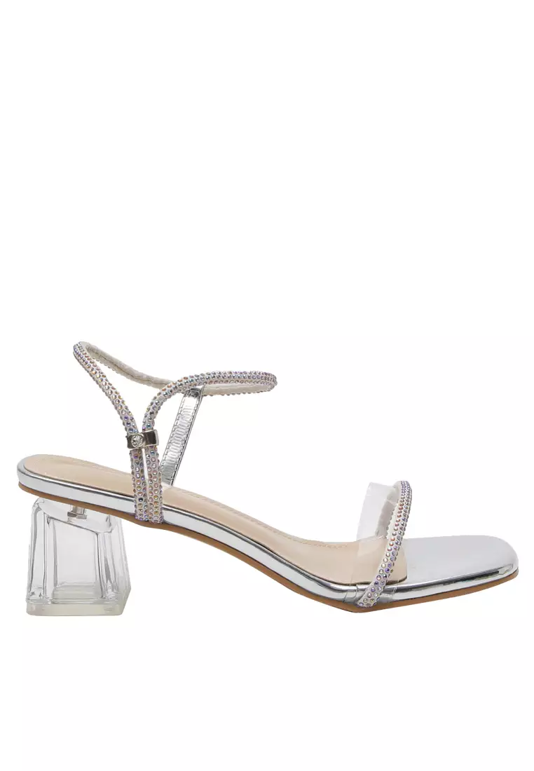 Discount on Twenty Eight Shoes  shoes - SKU: Rhinestone Strap Crystal Heel Sandals Ylt-Y3