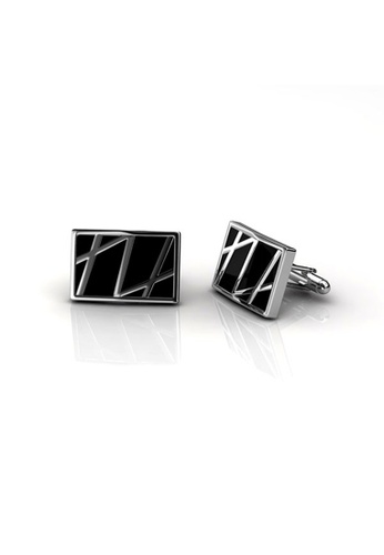 Buy Her Jewellery Cufflinks Mr Oil Paint 3 Rectangle Embellished