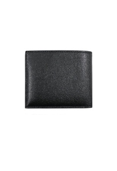 Coach Compact ID Wallet In Crossgrain Leather F59112 Black