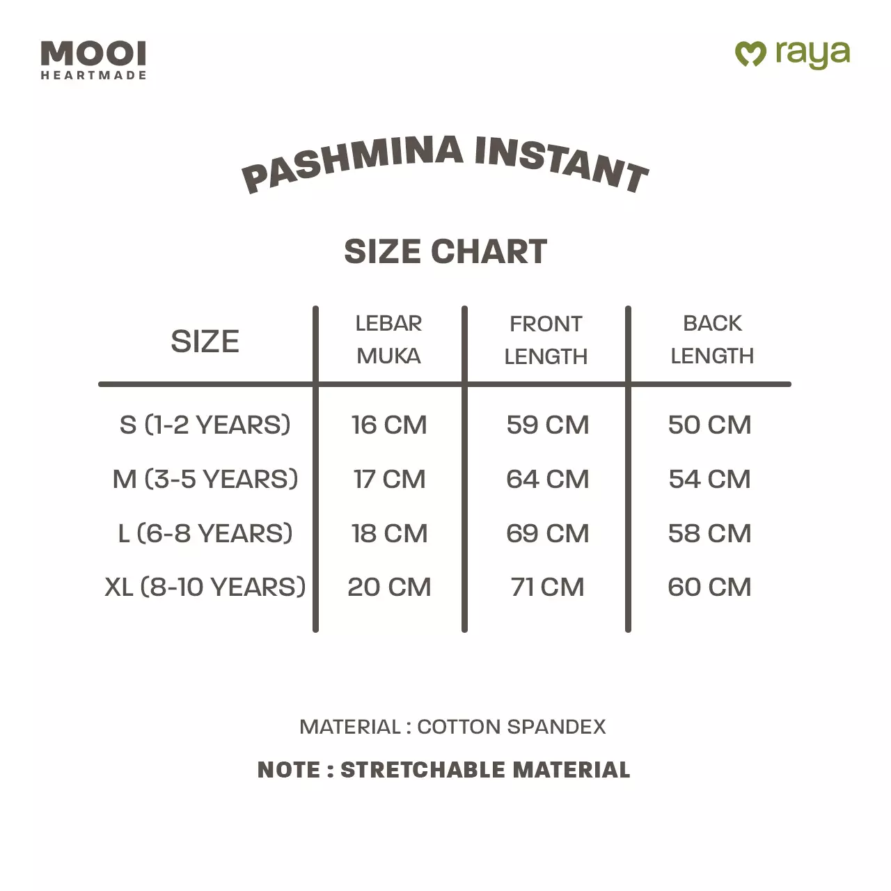 Mooi Pashmina Instan Anak Hijab Anak - Deep Navy