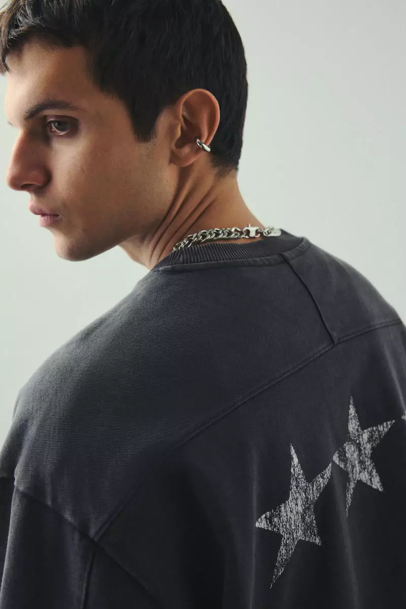 Oversized Fit Cropped T-shirt