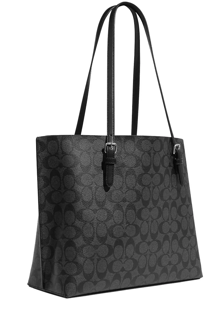 Gray coach tote discount bag