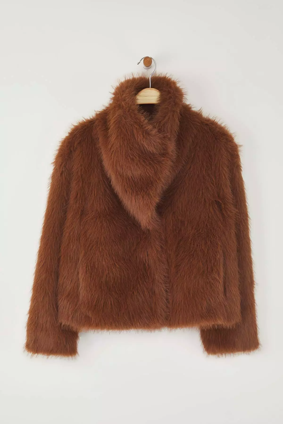 Light Brown Oversize Fur Coat