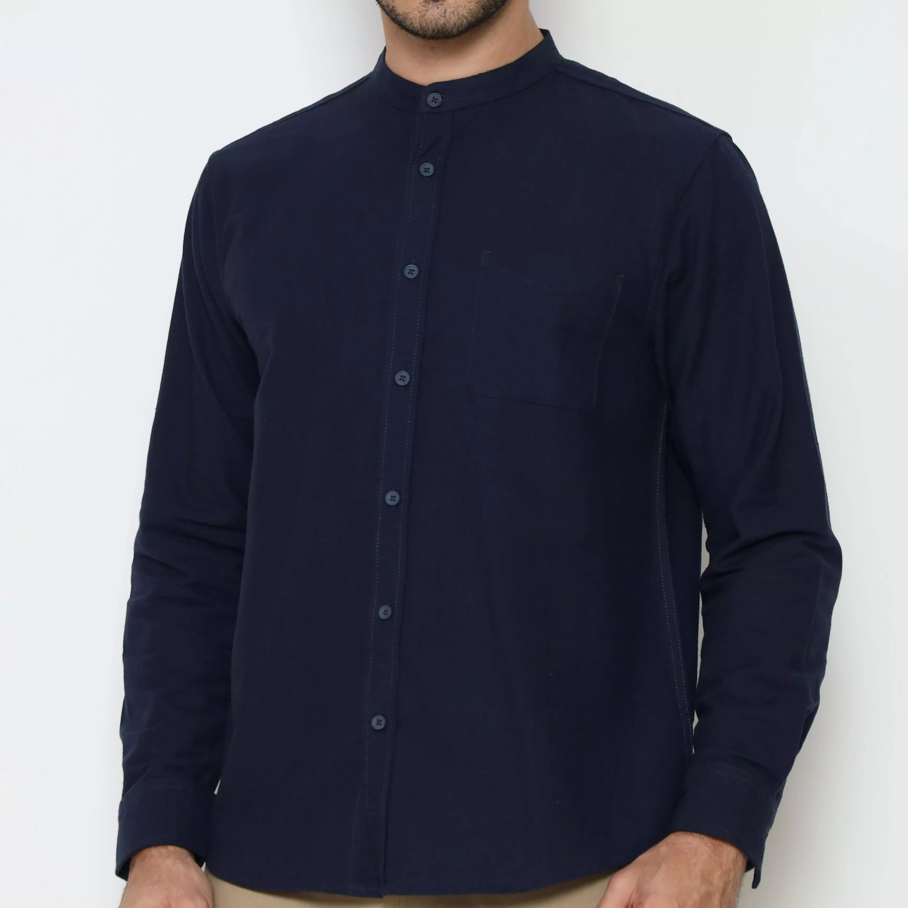 AMK Kemeja Pria  Lengan Panjang SHG Ringga L/S Navy