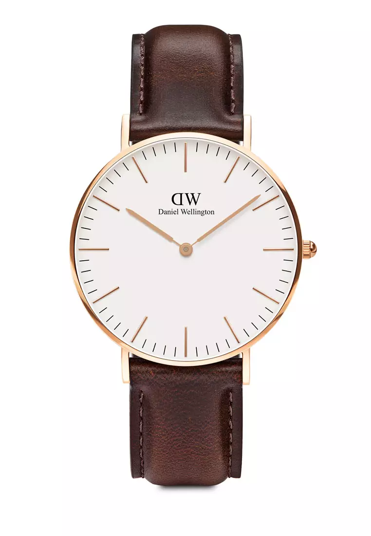 Daniel wellington black hotsell and rose gold watch