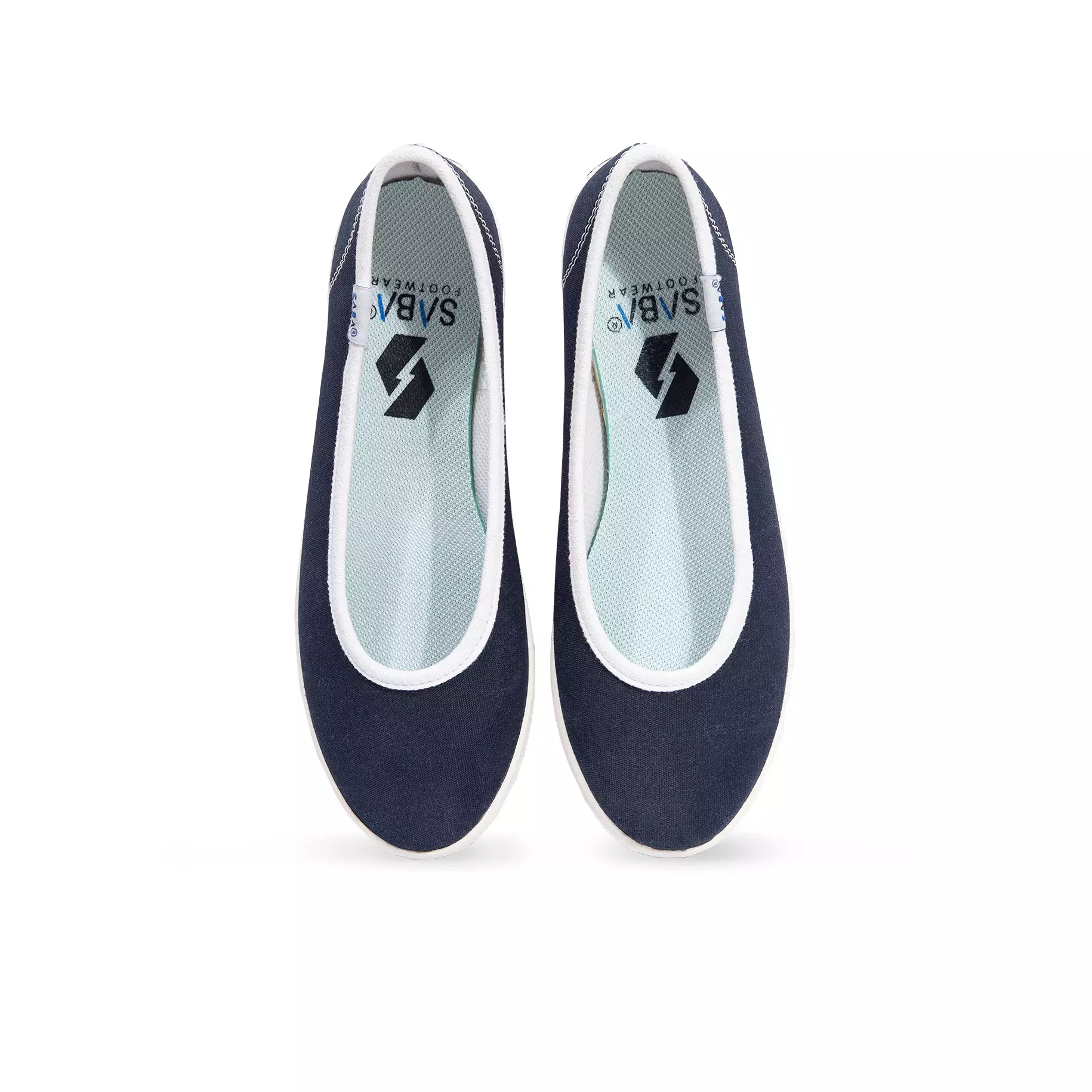SABA Women Tulip Navy PX White - Sepatu Wanita Original 100% | Sneakers Wanita | Flat Shoes TLP 09PX