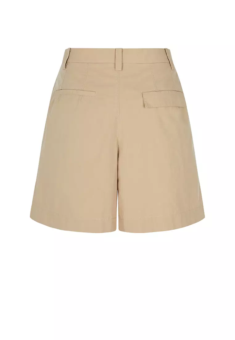 Cotton Jacquard Eco-Friendly Straight-Leg Hemmed Shorts