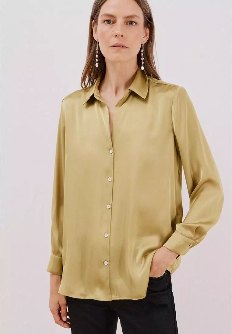 Satin-Finish Shirt
