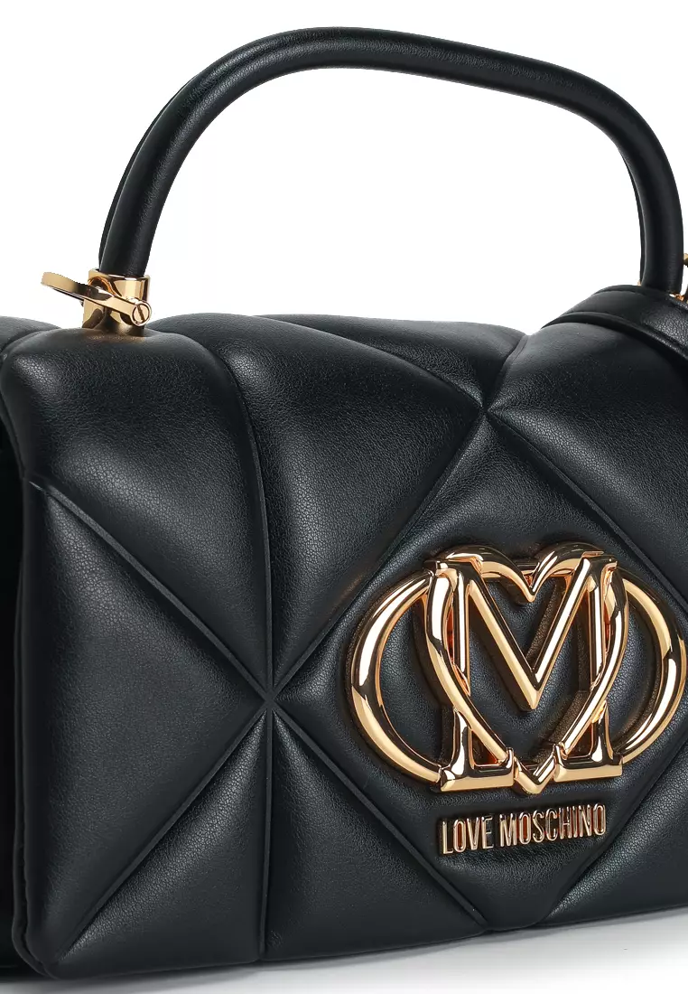 Embossed Quilted Top-Handle Bag (nt)