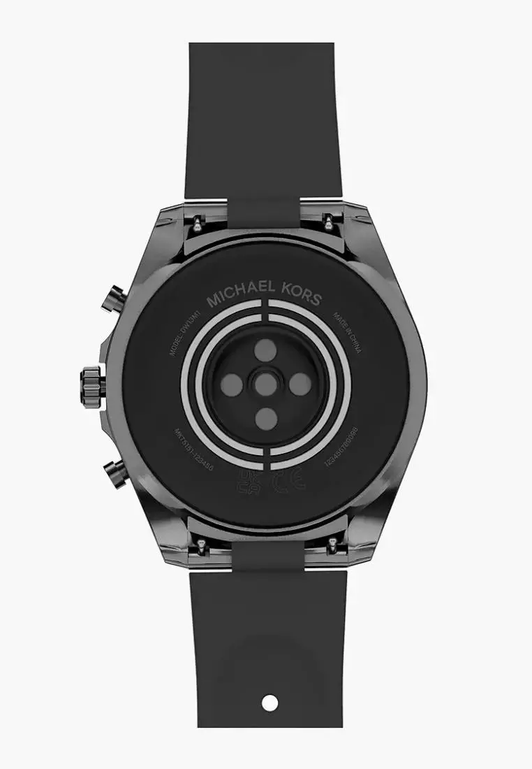 Jam Tangan Wanita Michael Kors Gen 6 Bradshaw Black Silicone Smartwatch