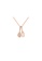 ZITIQUE gold Women's Diamond Embedded Spoon & Fork Necklace - Rose Gold BC95CACE3A0003GS_1